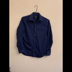 Banana Republic Mens Stretch Button Up Long Sleeve Formal Dress Shirt Small